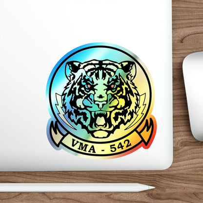 VMA 542 Tigers (USMC) Holographic STICKER Die-Cut Vinyl Decal-The Sticker Space