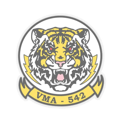 VMA 542 Tigers (USMC) STICKER Vinyl Kiss-Cut Decal 2 Inch Transparent - The Sticker Space