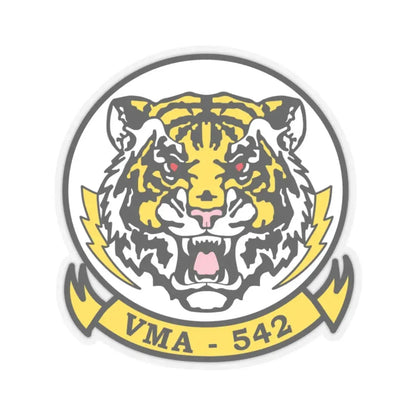 VMA 542 Tigers (USMC) STICKER Vinyl Kiss-Cut Decal 3 Inch Transparent - The Sticker Space
