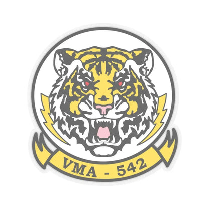 VMA 542 Tigers (USMC) STICKER Vinyl Kiss-Cut Decal 4 Inch Transparent - The Sticker Space