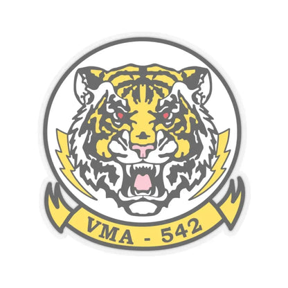 VMA 542 Tigers (USMC) STICKER Vinyl Kiss-Cut Decal 6 Inch Transparent - The Sticker Space