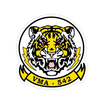 VMA 542 Tigers (USMC) Transparent STICKER Die-Cut Vinyl Decal 4 Inch - The Sticker Space