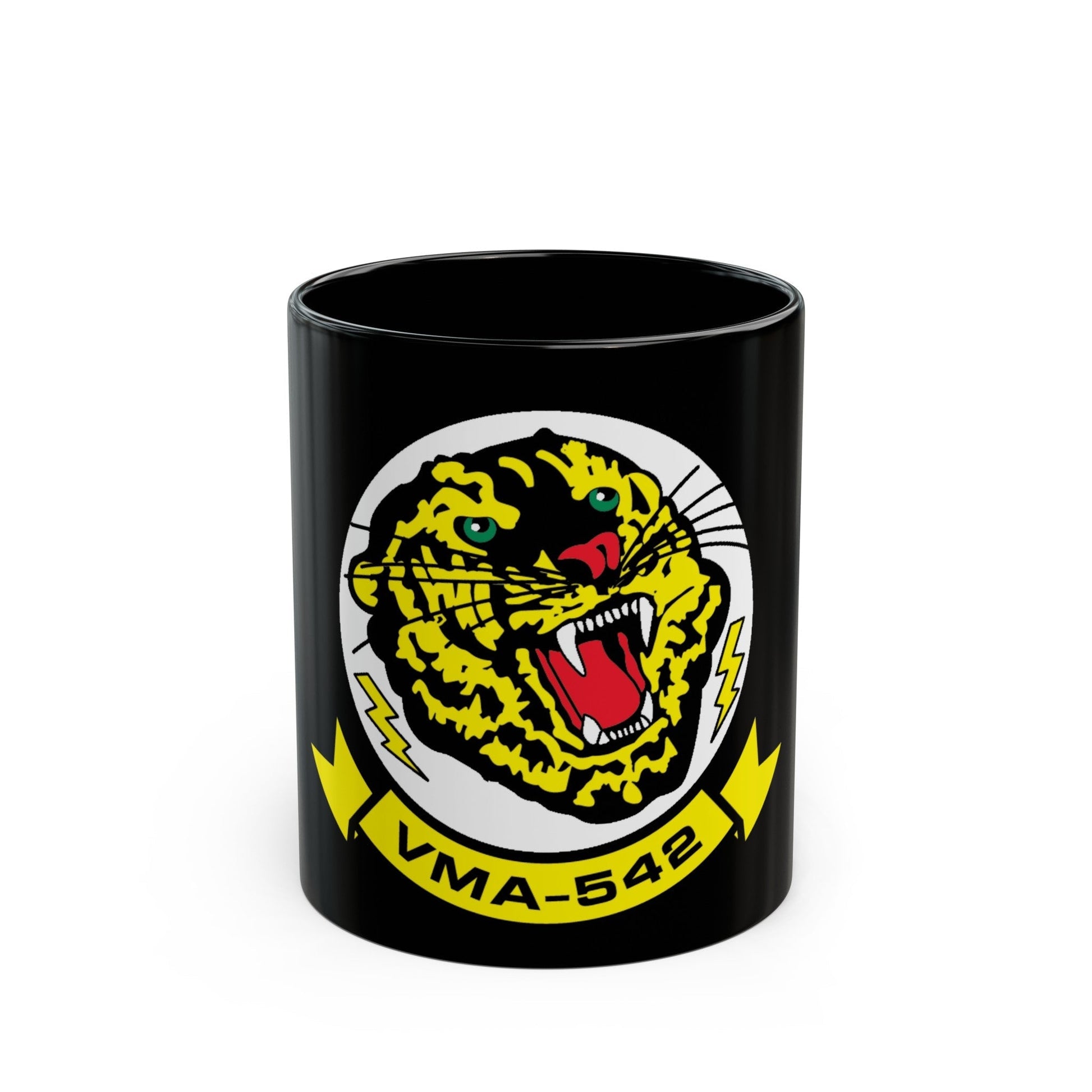 VMA 542 (USMC) Black Coffee Mug-11oz-The Sticker Space