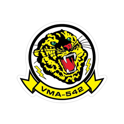 VMA 542 (USMC) Transparent STICKER Die-Cut Vinyl Decal 4 Inch - The Sticker Space