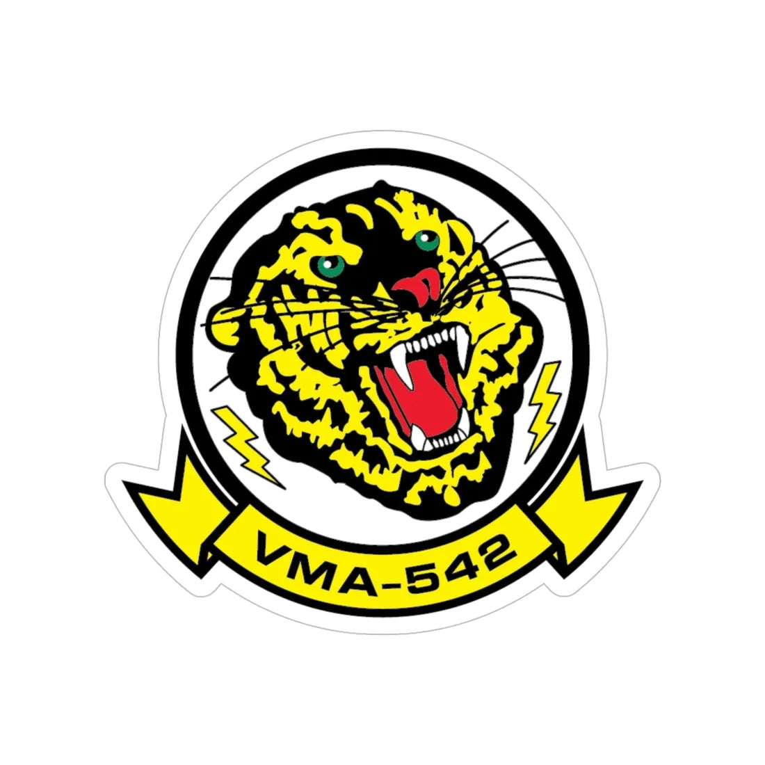 VMA 542 (USMC) Transparent STICKER Die-Cut Vinyl Decal 6 Inch - The Sticker Space