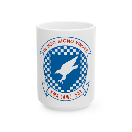 VMAAW 533 (USMC) White Coffee Mug-15oz-The Sticker Space