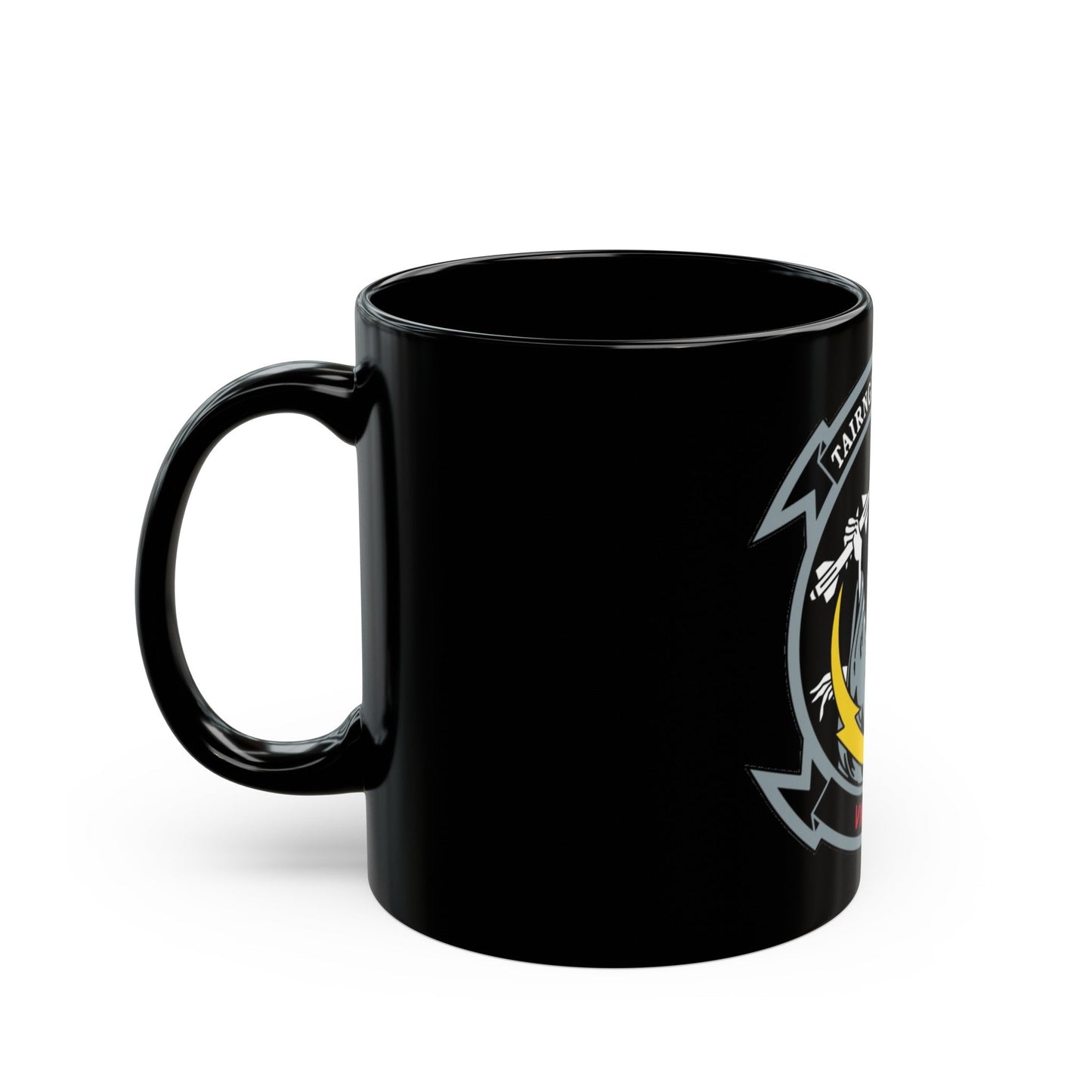 VMAQ 1 Marine Tactical Electronic Warfare Squadron 1 (USMC) Black Coffee Mug-The Sticker Space