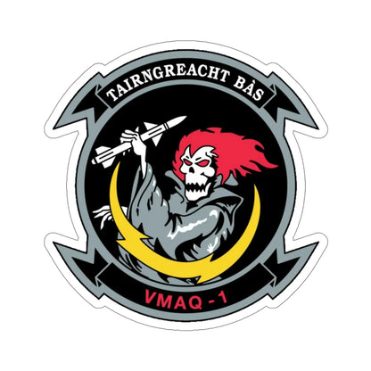 VMAQ 1 Marine Tactical Electronic Warfare Squadron 1 (USMC) STICKER Vinyl Die-Cut Decal 5 Inch - The Sticker Space