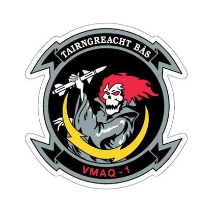 VMAQ 1 Marine Tactical Electronic Warfare Squadron 1 (USMC) STICKER Vinyl Kiss-Cut Decal 6 Inch White - The Sticker Space