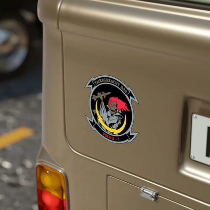 VMAQ 1 Marine Tactical Electronic Warfare Squadron 1 (USMC) Transparent STICKER Die-Cut Vinyl Decal - The Sticker Space