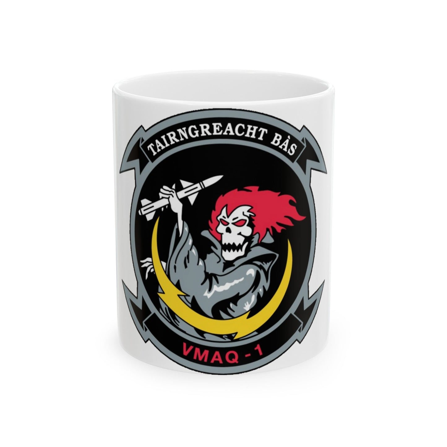 VMAQ 1 Marine Tactical Electronic Warfare Squadron 1 (USMC) White Coffee Mug-11oz-The Sticker Space