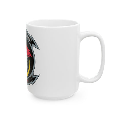 VMAQ 1 Marine Tactical Electronic Warfare Squadron 1 (USMC) White Coffee Mug-The Sticker Space