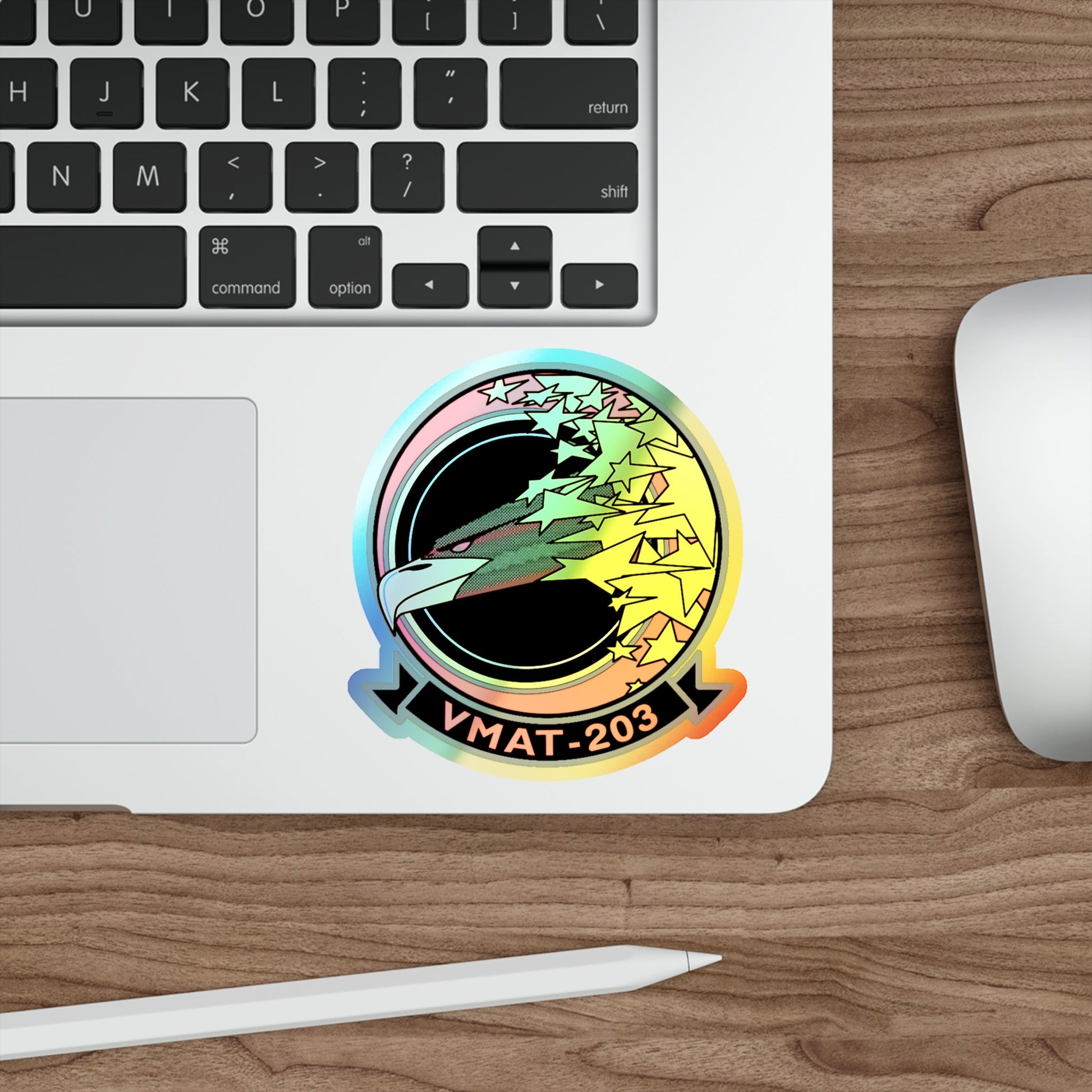 VMAT 203 (USMC) Holographic STICKER Die-Cut Vinyl Decal-The Sticker Space