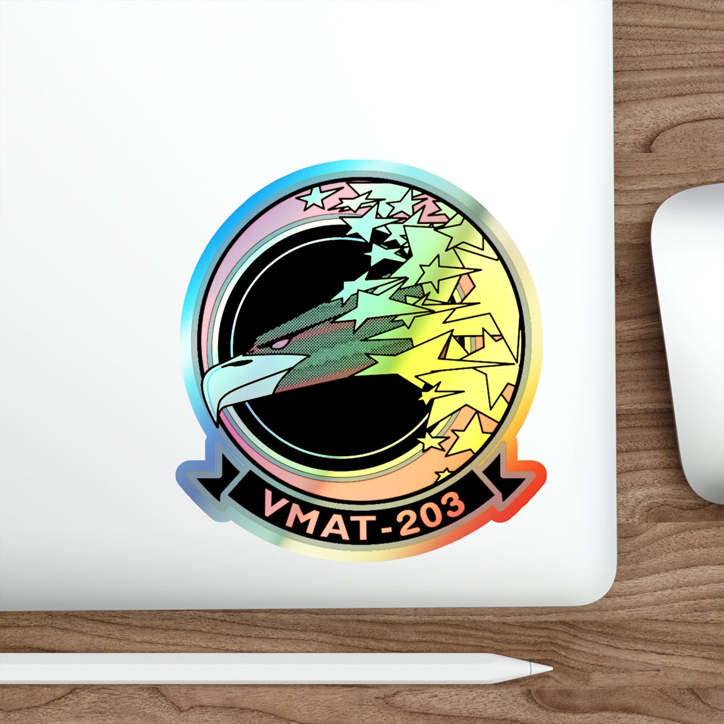 VMAT 203 (USMC) Holographic STICKER Die-Cut Vinyl Decal-The Sticker Space