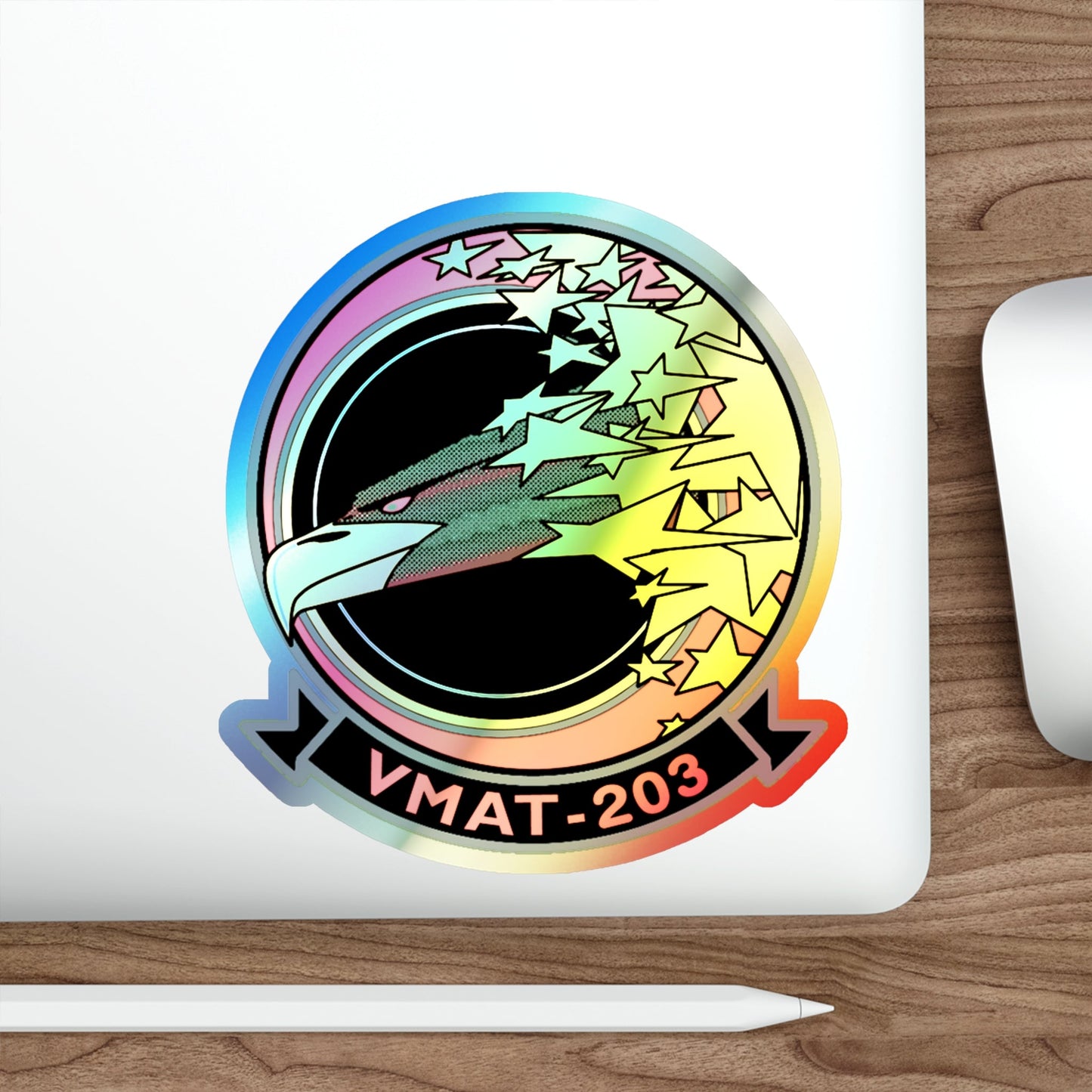 VMAT 203 (USMC) Holographic STICKER Die-Cut Vinyl Decal-The Sticker Space