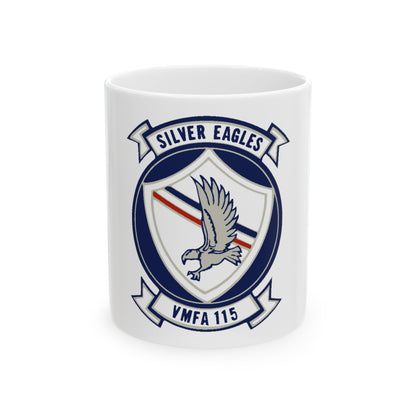 VMFA 115 Silver Eagles (USMC) White Coffee Mug-11oz-The Sticker Space