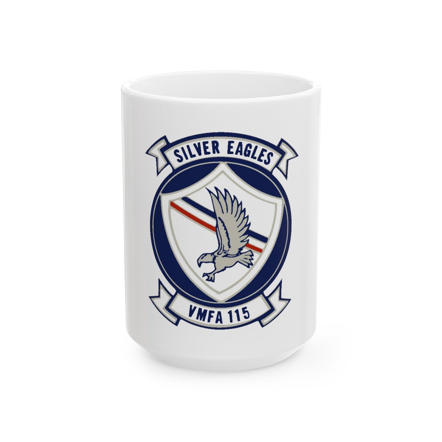 VMFA 115 Silver Eagles (USMC) White Coffee Mug-15oz-The Sticker Space