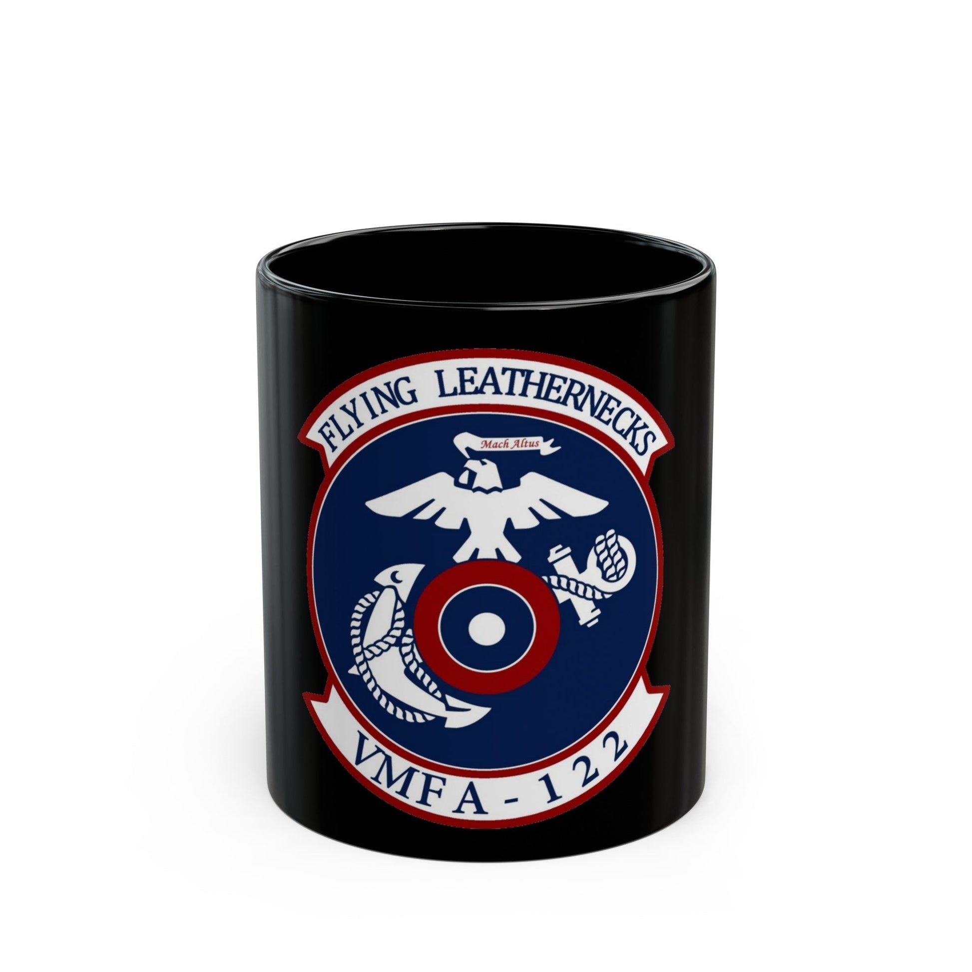 VMFA 122 Marine Fighter Attack Squadron 122 (USMC) Black Coffee Mug-11oz-The Sticker Space