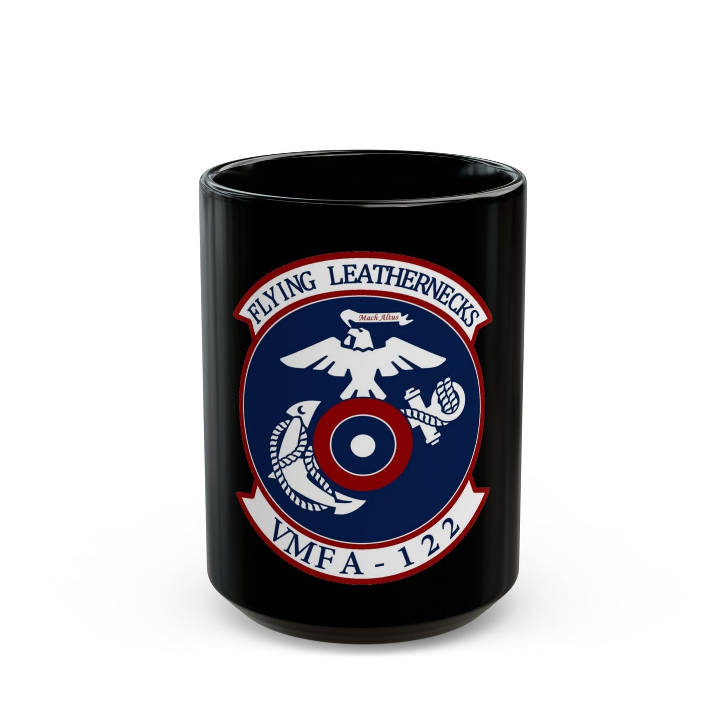 VMFA 122 Marine Fighter Attack Squadron 122 (USMC) Black Coffee Mug-15oz-The Sticker Space