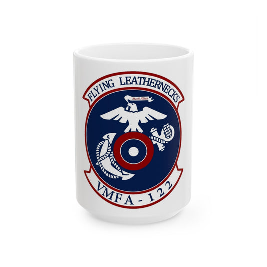 VMFA 122 Marine Fighter Attack Squadron 122 (USMC) White Coffee Mug-15oz-The Sticker Space