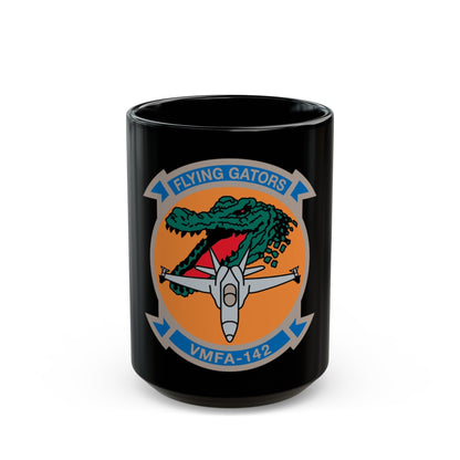 VMFA 142 (USMC) Black Coffee Mug-15oz-The Sticker Space