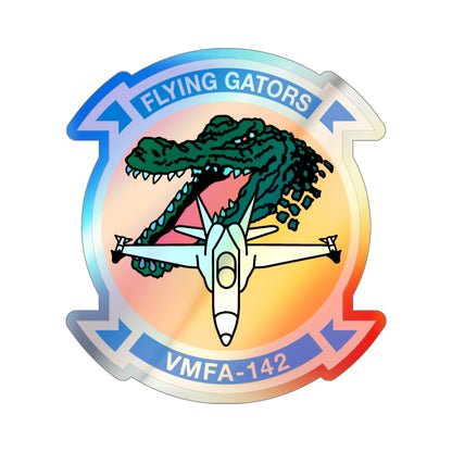 VMFA 142 (USMC) Holographic STICKER Die-Cut Vinyl Decal-4 Inch-The Sticker Space