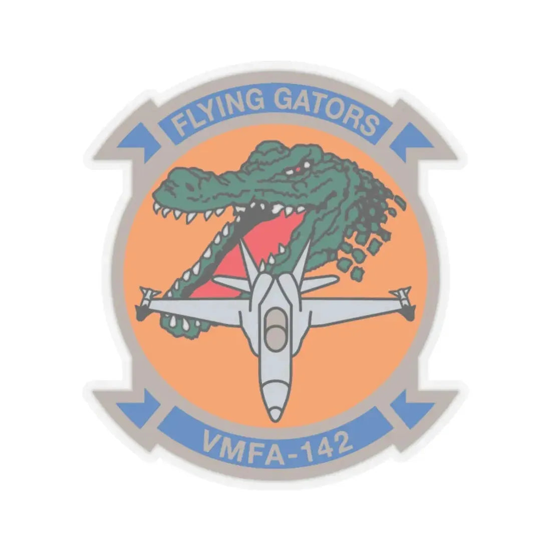 VMFA 142 (USMC) STICKER Vinyl Kiss-Cut Decal 4 Inch Transparent - The Sticker Space
