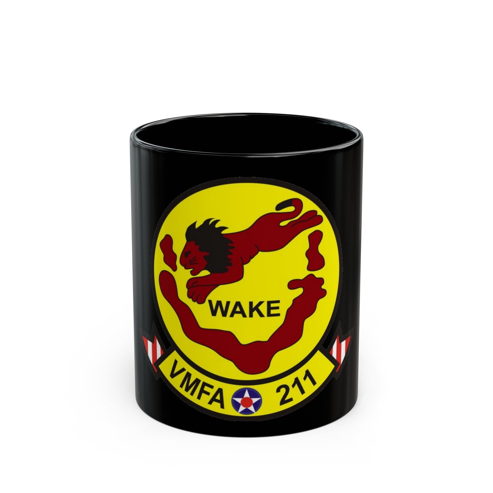 VMFA 211 Marine Fighter Attack Squadron 211 (USMC) Black Coffee Mug-11oz-The Sticker Space