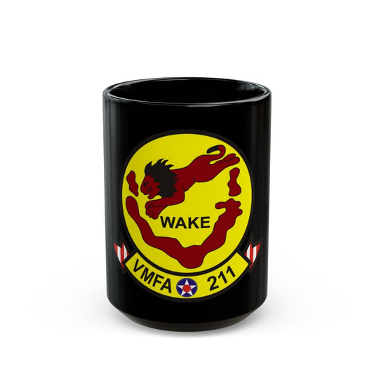 VMFA 211 Marine Fighter Attack Squadron 211 (USMC) Black Coffee Mug-15oz-The Sticker Space