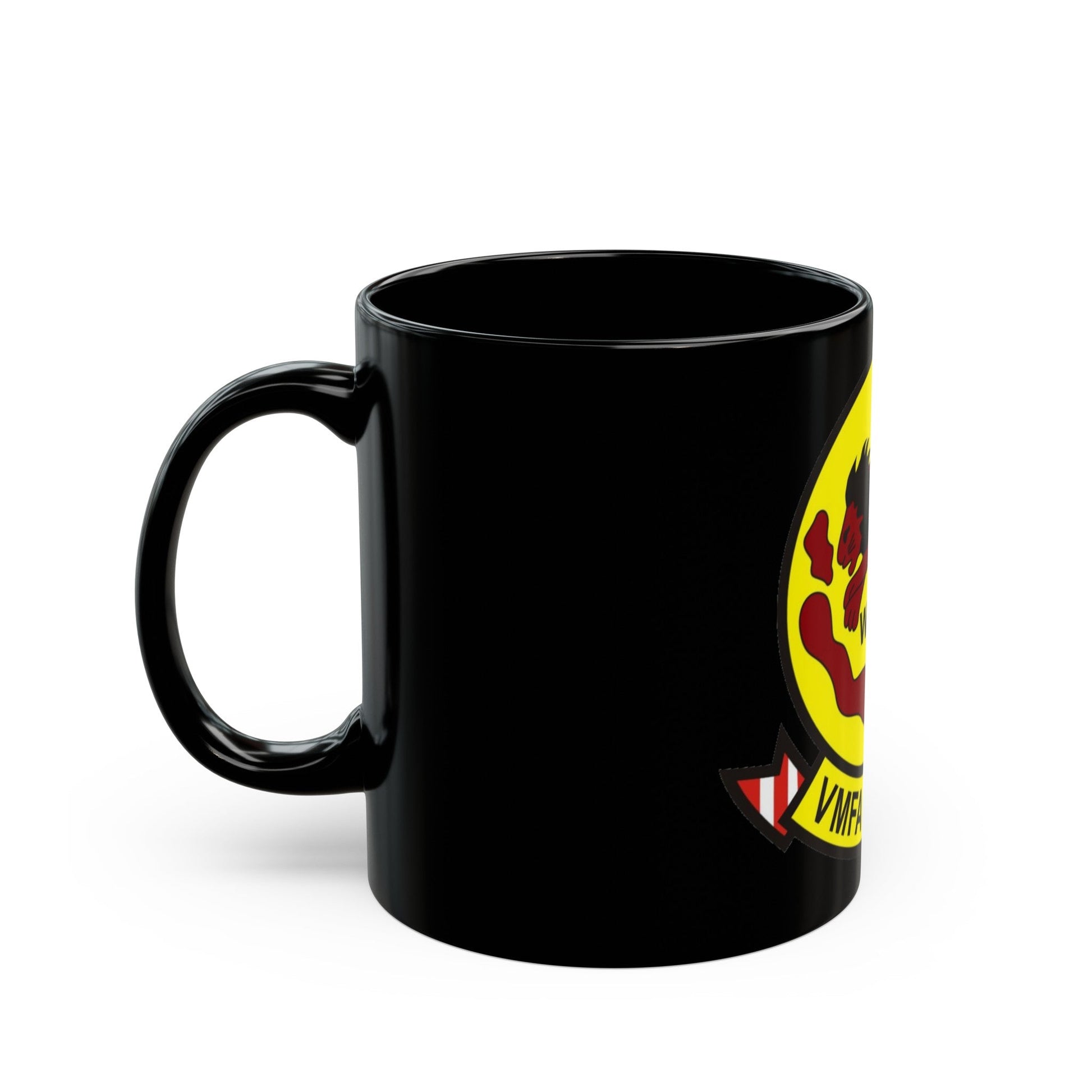 VMFA 211 Marine Fighter Attack Squadron 211 (USMC) Black Coffee Mug-The Sticker Space