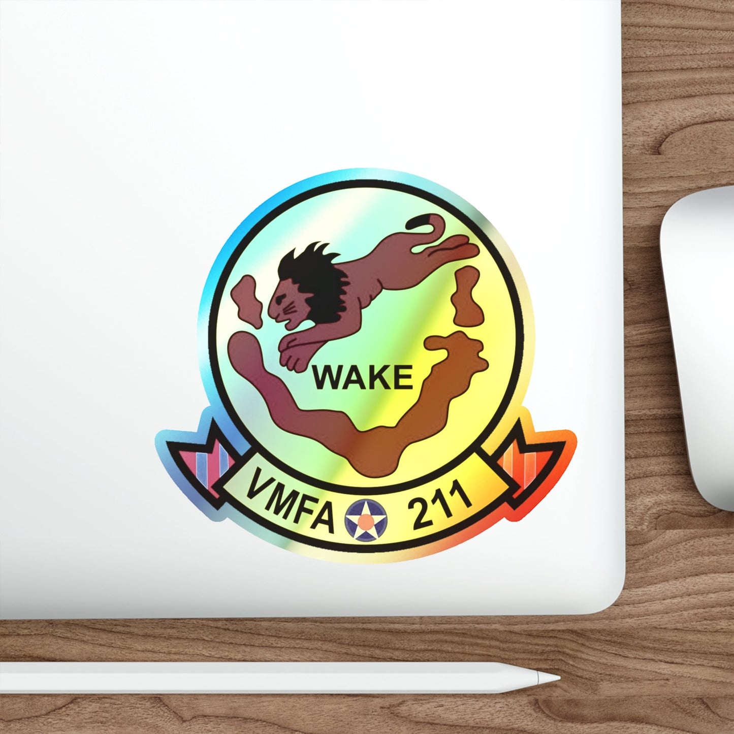 VMFA 211 Marine Fighter Attack Squadron 211 (USMC) Holographic STICKER Die-Cut Vinyl Decal-The Sticker Space