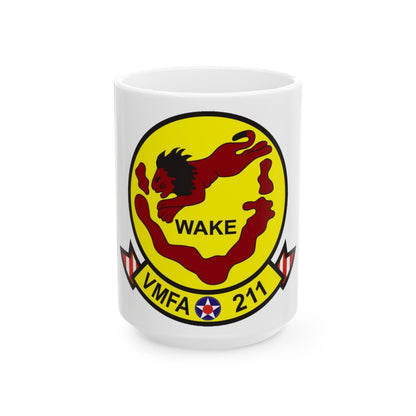 VMFA 211 Marine Fighter Attack Squadron 211 (USMC) White Coffee Mug-15oz-The Sticker Space