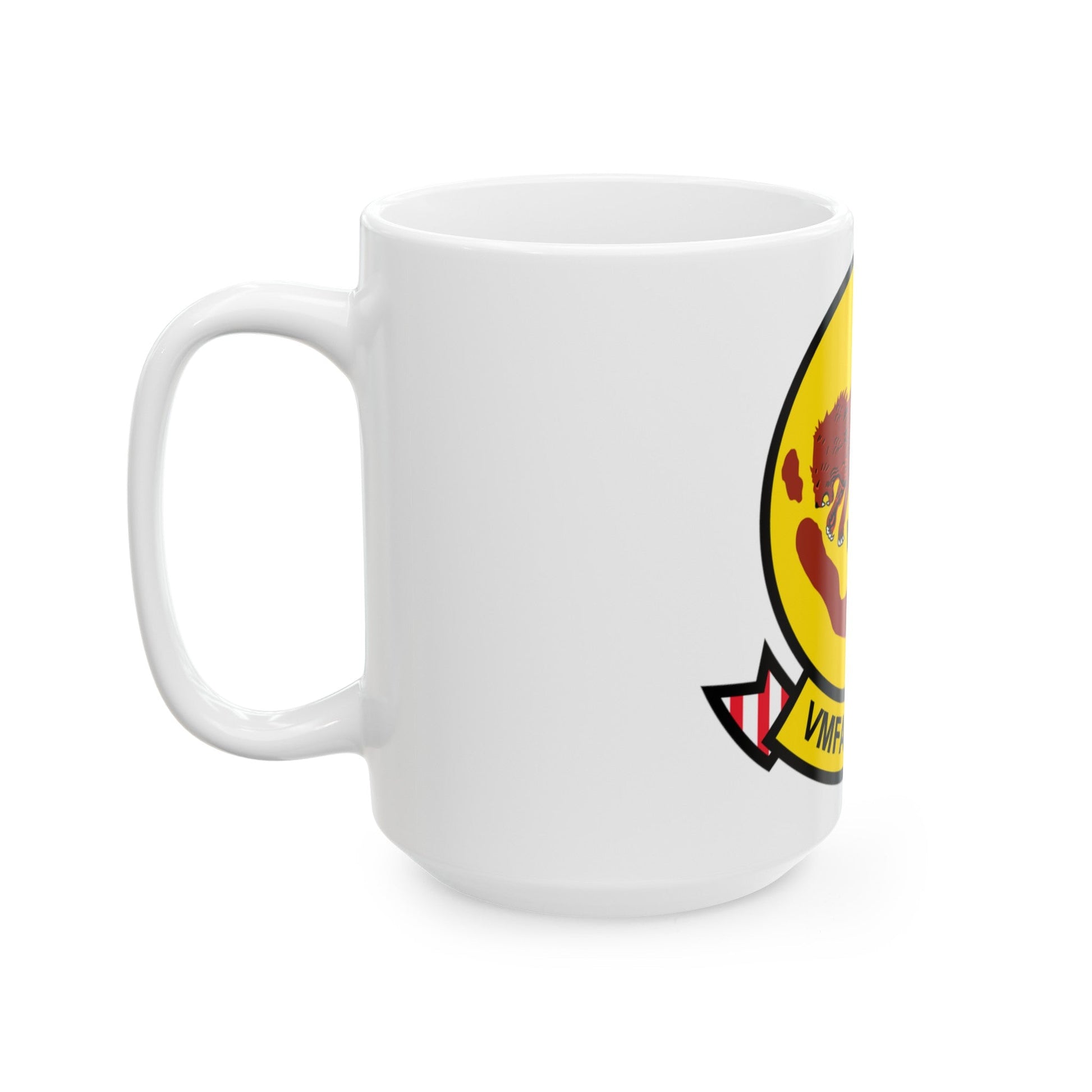 VMFA 211 Wake Island (USMC) White Coffee Mug-The Sticker Space