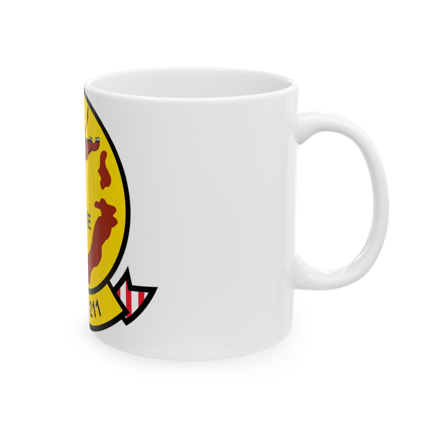 VMFA 211 Wake Island (USMC) White Coffee Mug-The Sticker Space