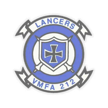 VMFA 212 Marine Fighter Attack Squadron 212 (USMC) STICKER Vinyl Kiss-Cut Decal 4 Inch Transparent - The Sticker Space
