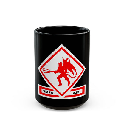 VMFA 232 Marine Fighter Attack Squadron 232 (USMC) Black Coffee Mug-15oz-The Sticker Space