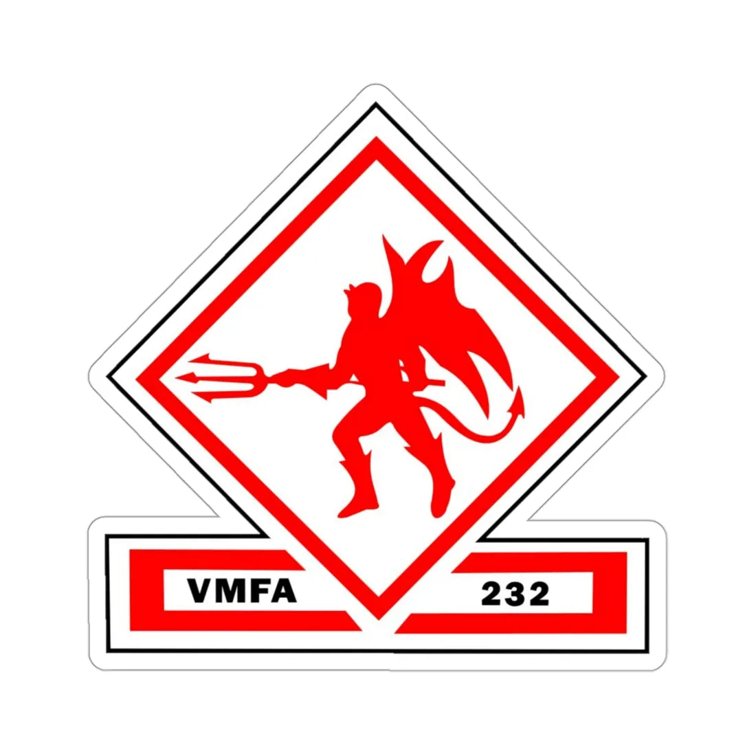 VMFA 232 Marine Fighter Attack Squadron 232 (USMC) STICKER Vinyl Die-Cut Decal 3 Inch - The Sticker Space
