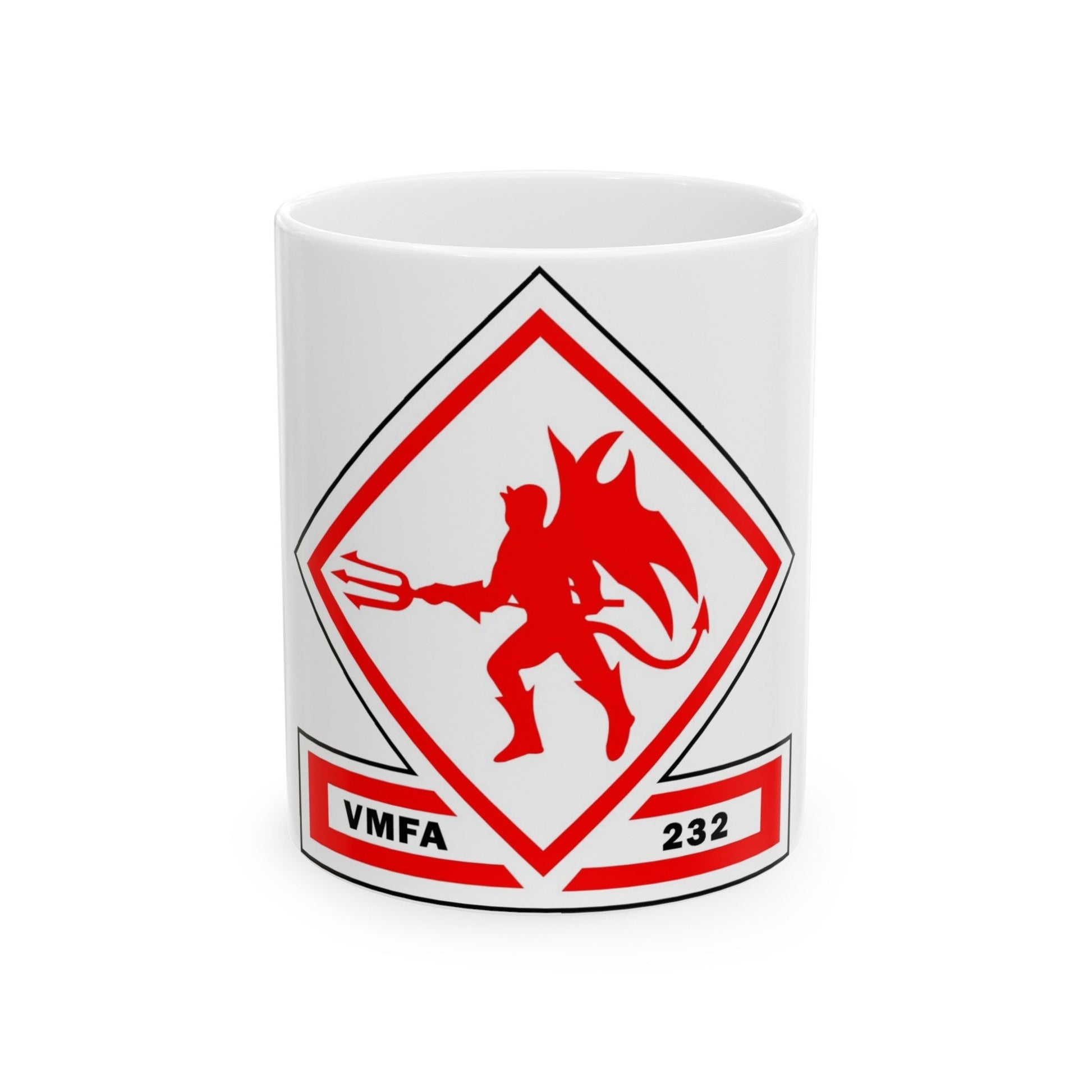 VMFA 232 Marine Fighter Attack Squadron 232 (USMC) White Coffee Mug-11oz-The Sticker Space