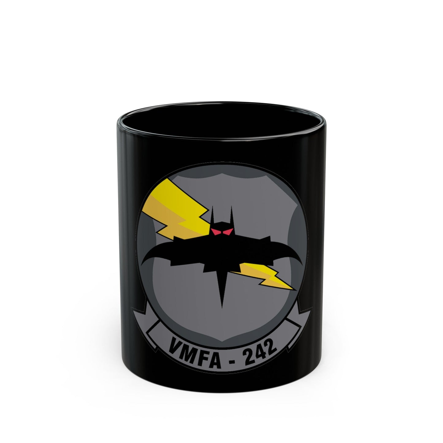 VMFA 242 (USMC) Black Coffee Mug-11oz-The Sticker Space