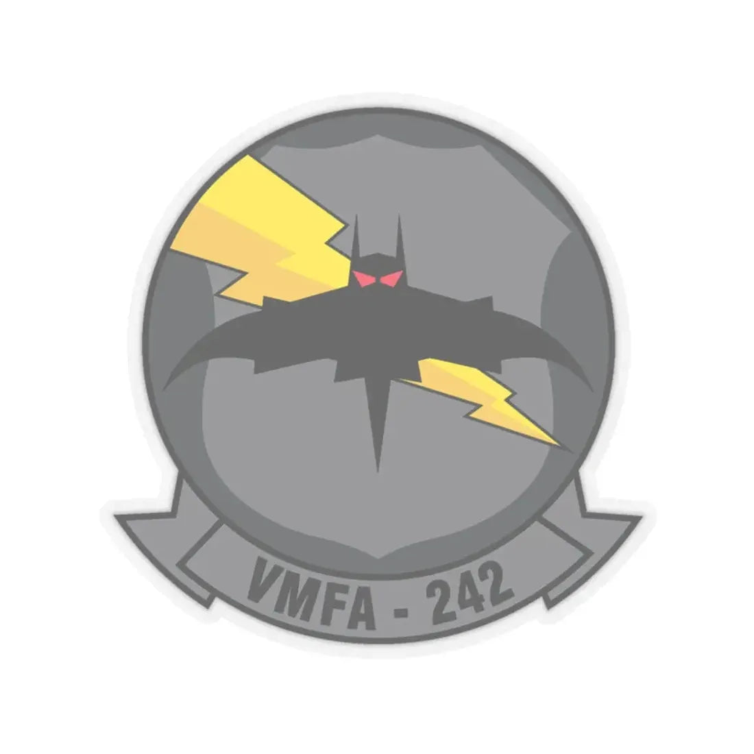 VMFA 242 (USMC) STICKER Vinyl Kiss-Cut Decal 6 Inch Transparent - The Sticker Space