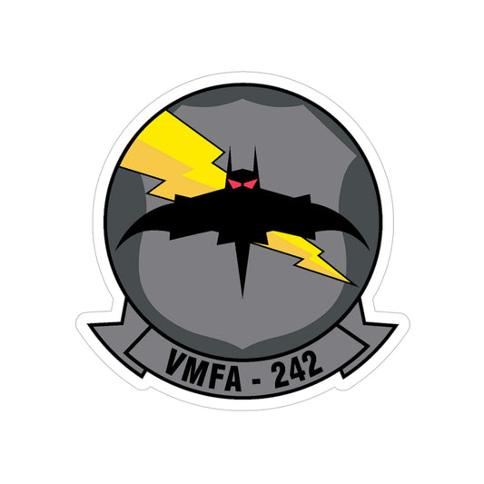 VMFA 242 (USMC) Transparent STICKER Die-Cut Vinyl Decal-6 Inch-The Sticker Space