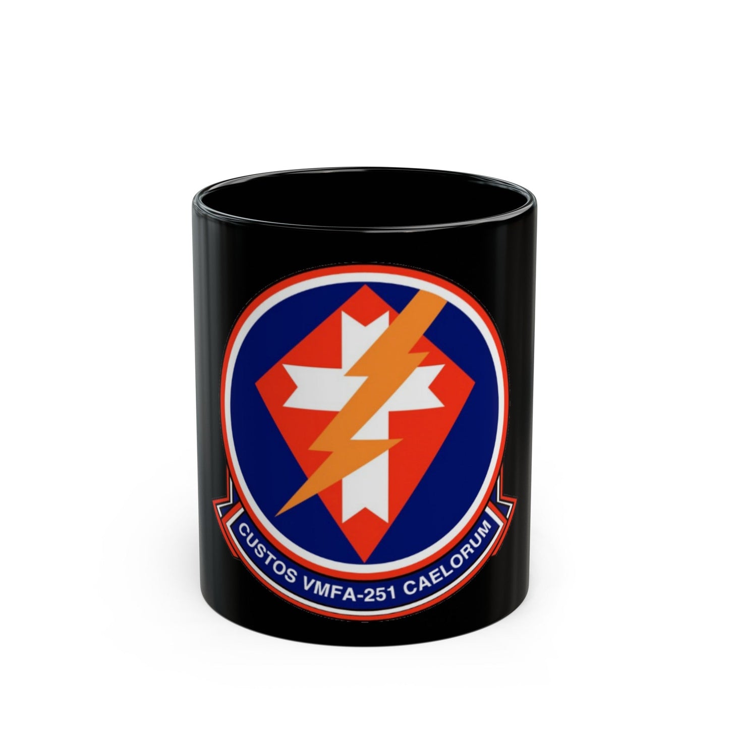 VMFA 251 Marine Fighter Attack Squadron 251 (USMC) Black Coffee Mug-11oz-The Sticker Space