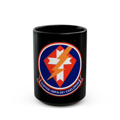 VMFA 251 Marine Fighter Attack Squadron 251 (USMC) Black Coffee Mug-15oz-The Sticker Space