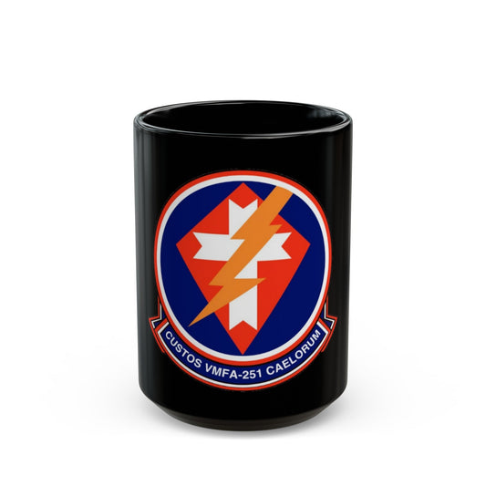 VMFA 251 Marine Fighter Attack Squadron 251 (USMC) Black Coffee Mug-15oz-The Sticker Space