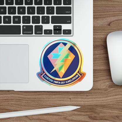 VMFA 251 Marine Fighter Attack Squadron 251 (USMC) Holographic STICKER Die-Cut Vinyl Decal-The Sticker Space