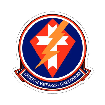 VMFA 251 Marine Fighter Attack Squadron 251 (USMC) STICKER Vinyl Kiss-Cut Decal 4 Inch White - The Sticker Space