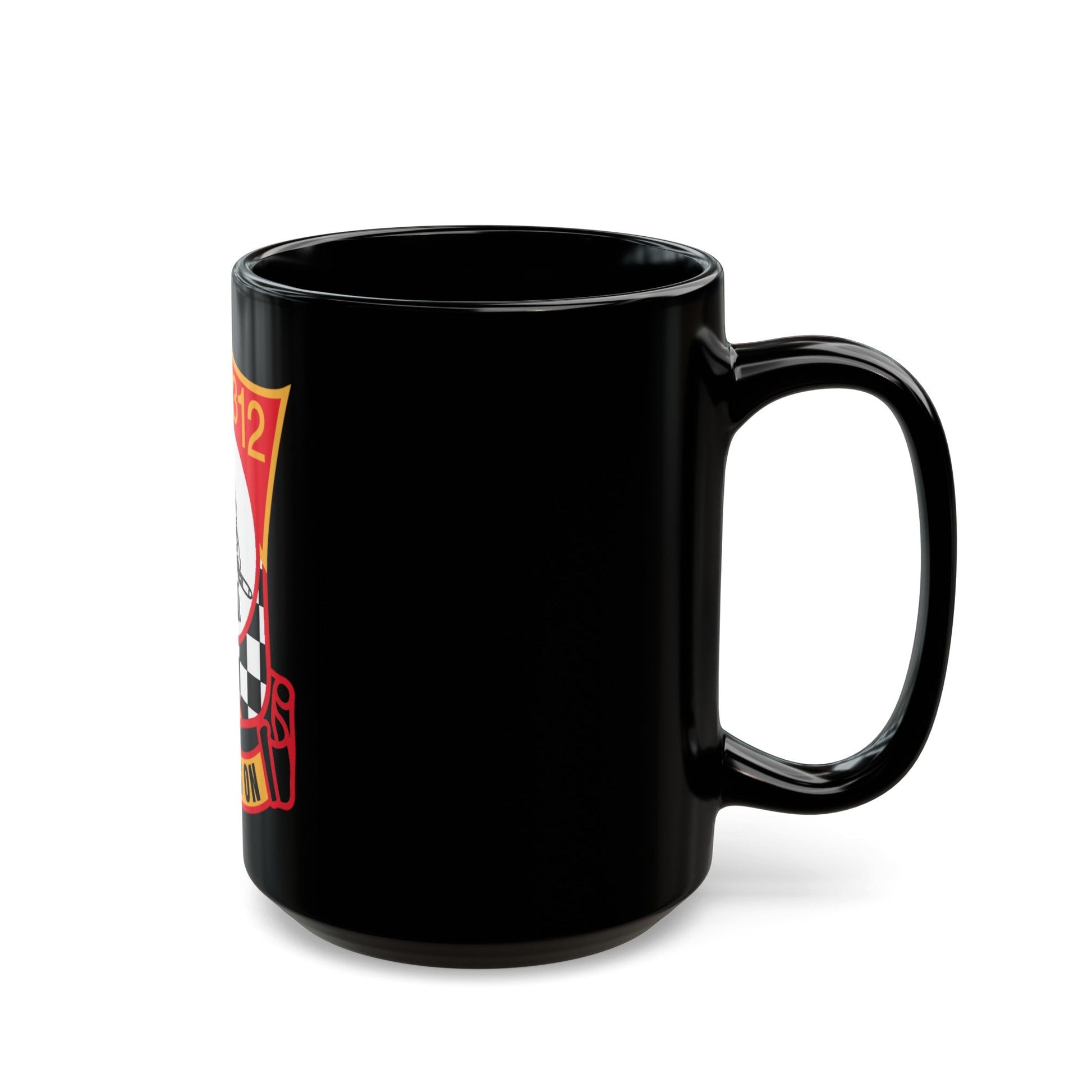 VMFA 312 Fight (USMC) Black Coffee Mug-The Sticker Space