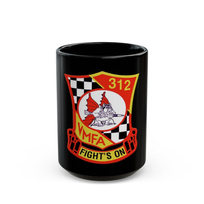 VMFA 312 Marine Fighter Attack Squadron 312 (USMC) Black Coffee Mug-15oz-The Sticker Space