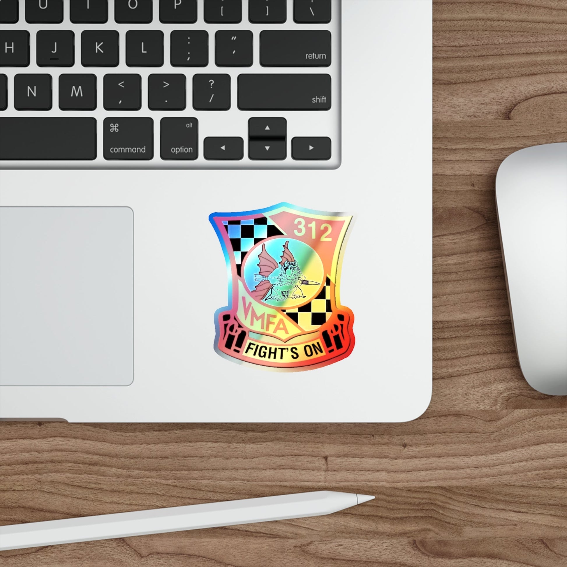 VMFA 312 Marine Fighter Attack Squadron 312 (USMC) Holographic STICKER Die-Cut Vinyl Decal-The Sticker Space