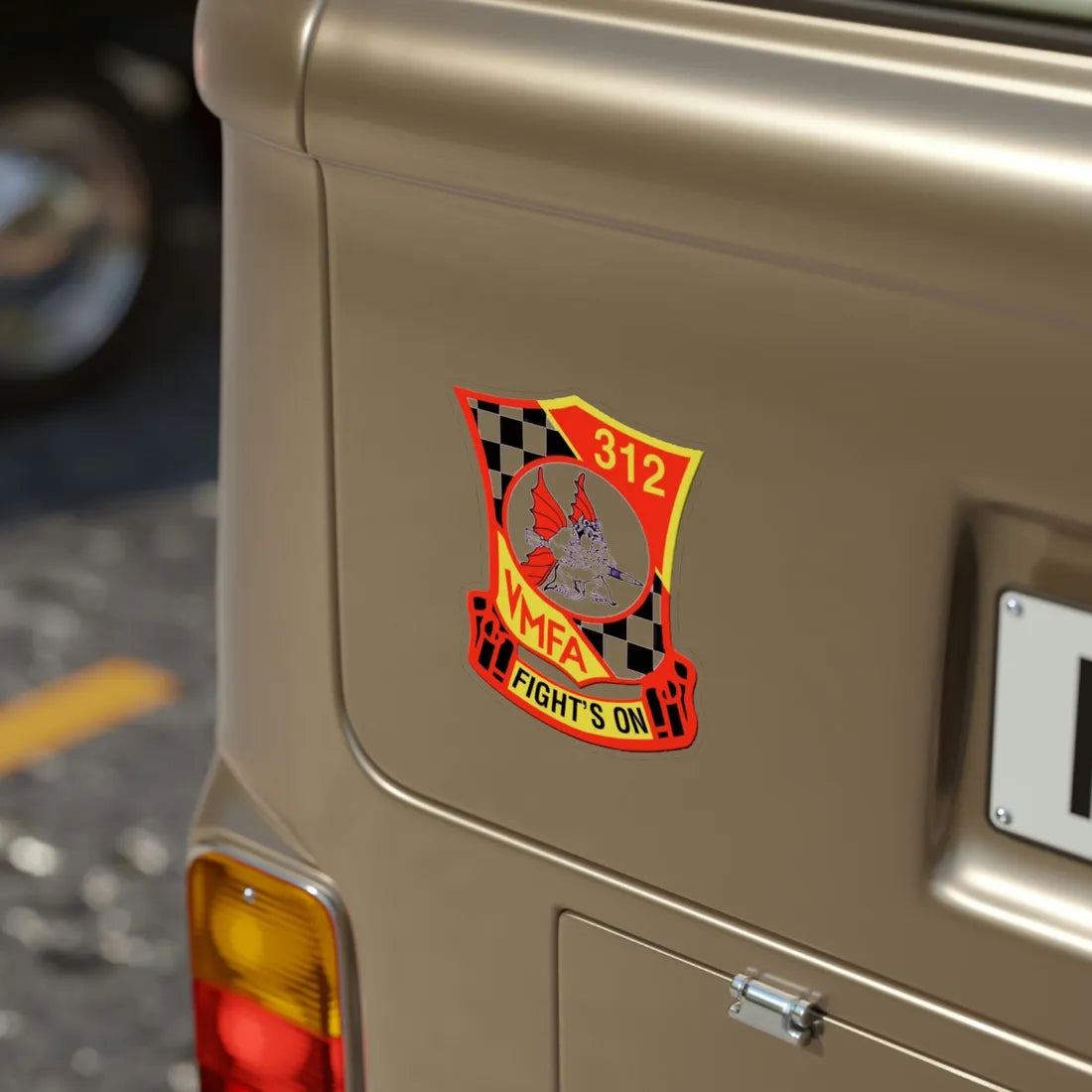 VMFA 312 Marine Fighter Attack Squadron 312 (USMC) Transparent STICKER Die-Cut Vinyl Decal - The Sticker Space